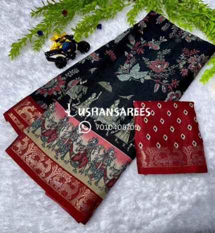 Premium Mul Cotton Saree