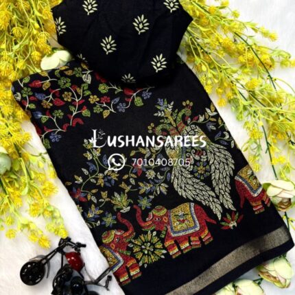 Soft Mul Mul Cotton Silk Saree