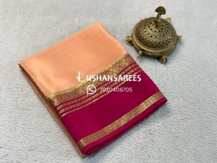 Pure Semi Crepe Mysore Silk Saree