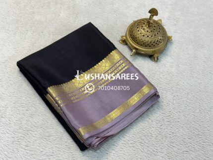 Pure Semi Crepe Mysore Silk Saree