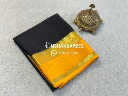 Pure Semi Crepe Mysore Silk Saree